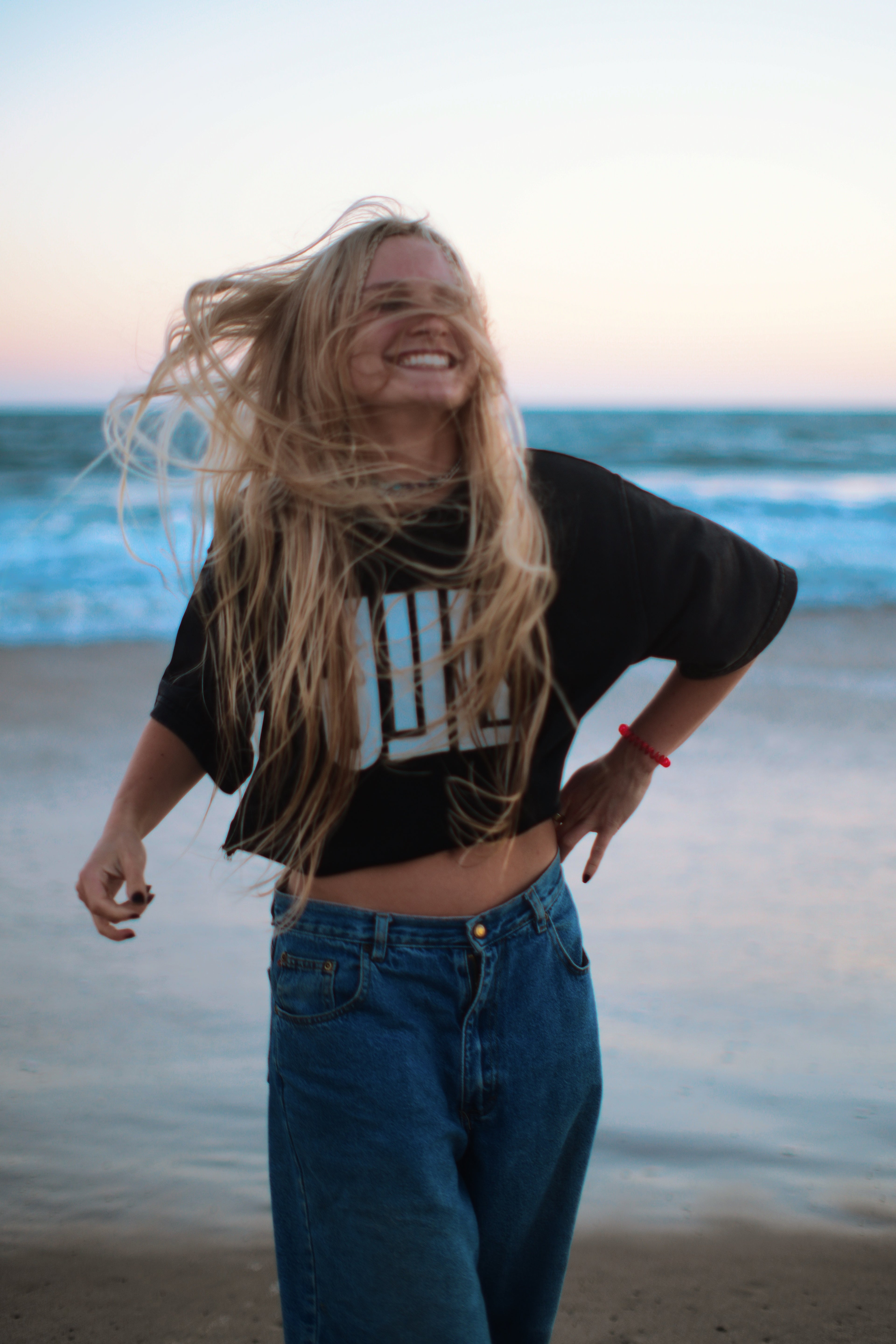 Snow Washed Raw Edge Crop Top
